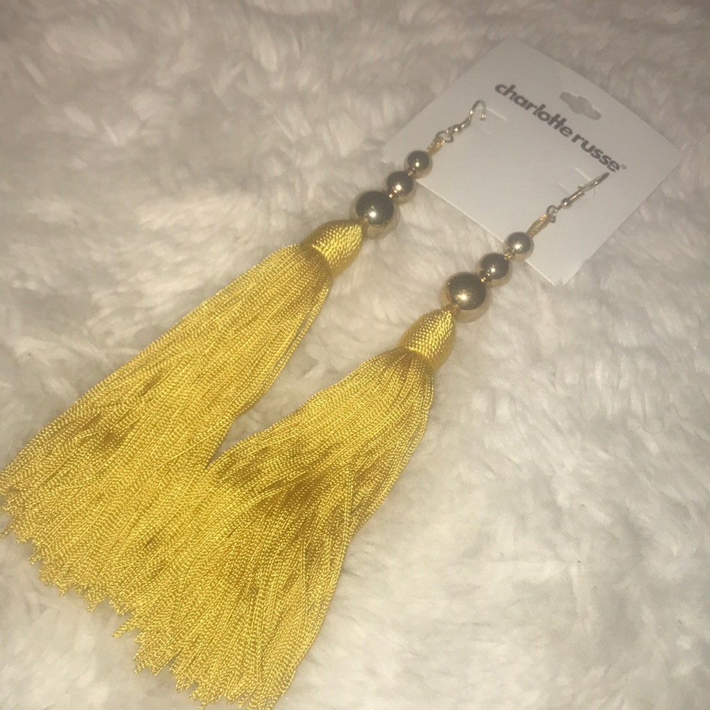 Boho Gold Tassel Earrings 7$